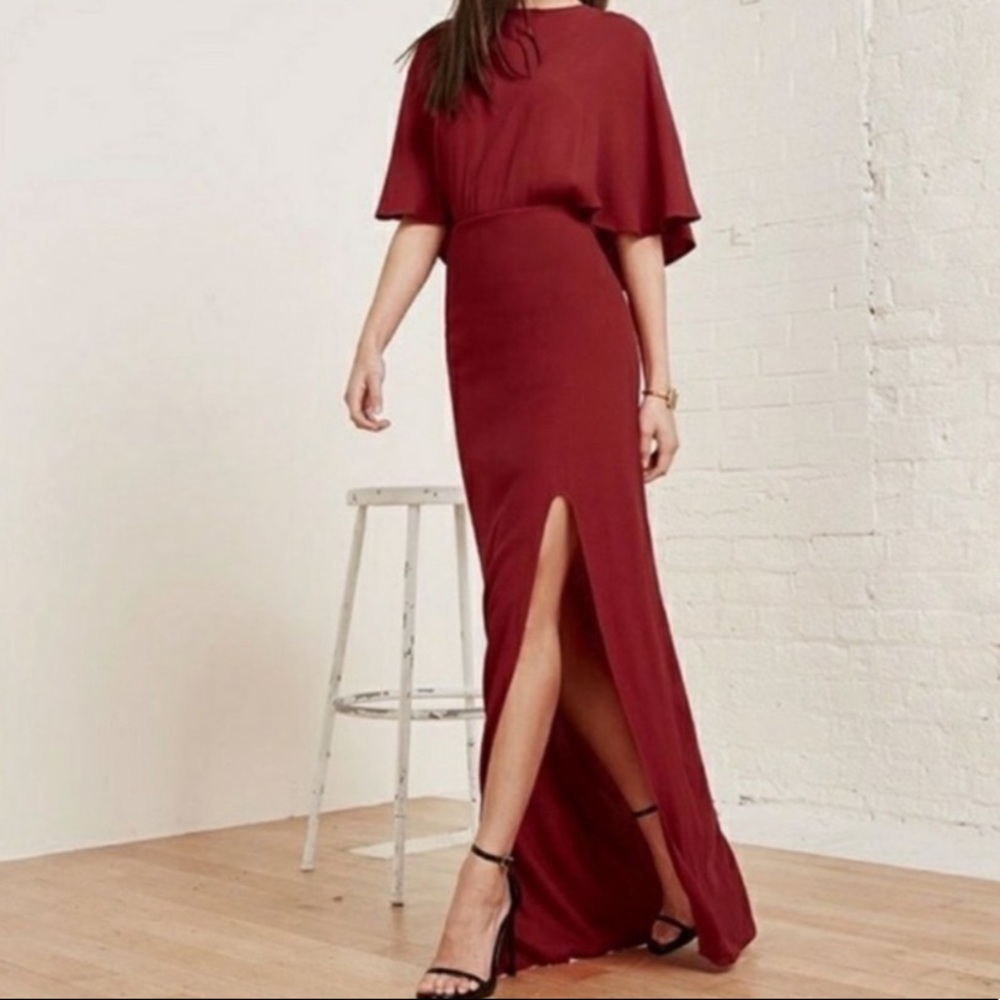 Reformation Burgundy Maxi Dress - Picture 12 of 12